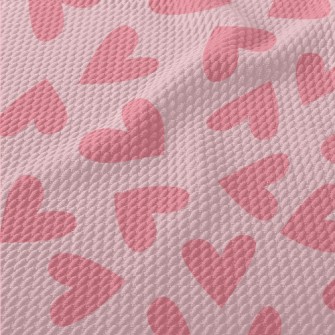Pink Love Spots Birdseye Piqué