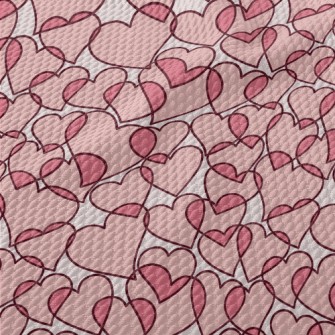 Cartoon Translucent Love Heart Birdseye Piqué