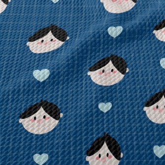 Cute Japanese Figurines Birdseye Piqué