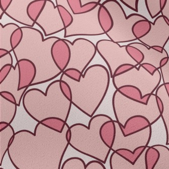 Cartoon Translucent Love Heart Chiffon