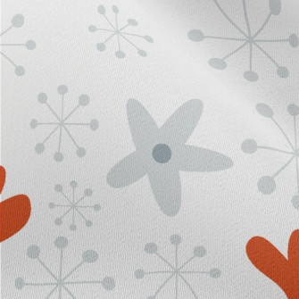 Snowflakes And Hearts Chiffon
