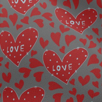 Hand Drawn Valentine&#39;s Day Chiffon