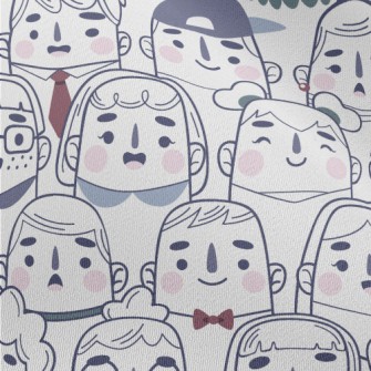 Cute Character Expressions Chiffon