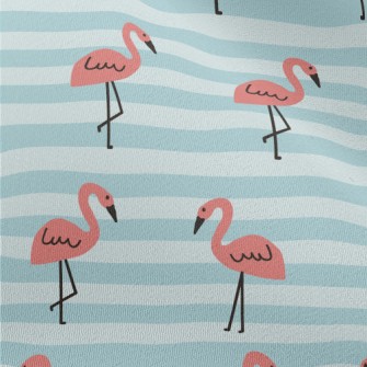 Cute Hand Drawn Flamingo Chiffon