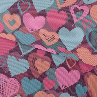 Colorful Love Graffiti Waterproof Oxford