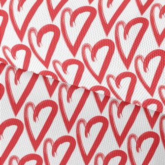 Hand Drawn Red Love Heart Waterproof Oxford