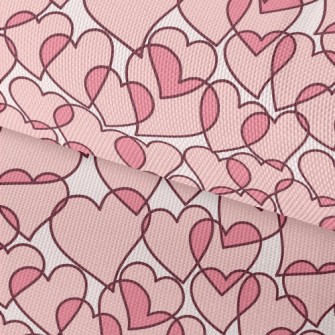 Cartoon Translucent Love Heart Waterproof Oxford