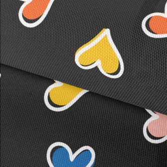 Mini Colorful Hearts Waterproof Oxford