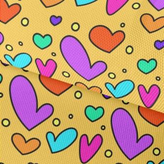Abstract Fluorescent Heart Waterproof Oxford