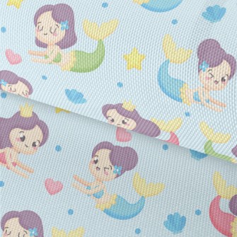 Cute Mermaid Swimming In The S Waterproof Oxford