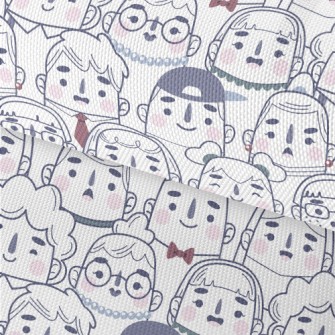 Cute Character Expressions Waterproof Oxford