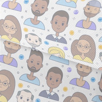Simple Character Smiley Face Waterproof Oxford