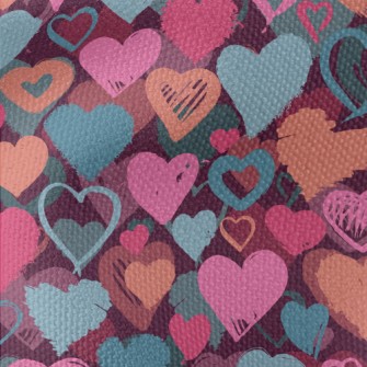 Colorful Love Graffiti Waterproof Canvas