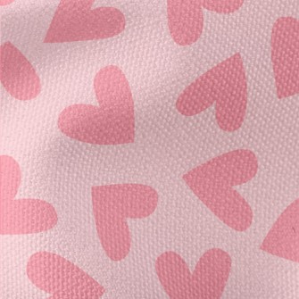 Pink Love Spots Waterproof Canvas