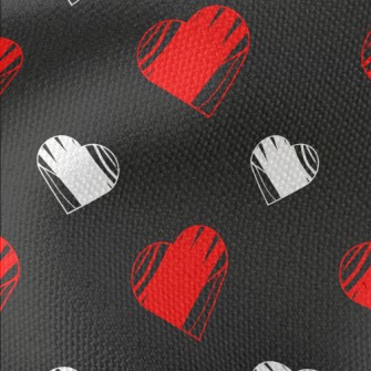 Red And White Graffiti Love He Waterproof Canvas