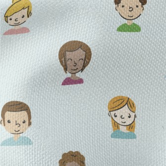 Portraits Of People From Diffe Waterproof Canvas