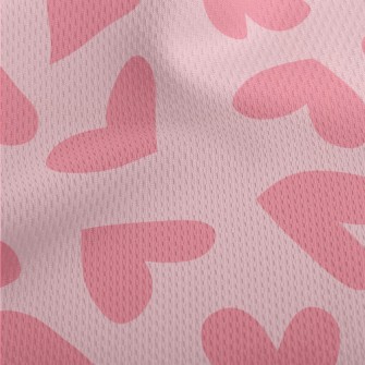 Pink Love Spots Athletic Mesh Flat Back