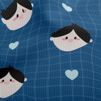 Cute Japanese Figurines Athletic Mesh Flat Back