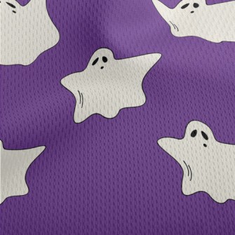 Halloween Ghost Athletic Mesh Flat Back