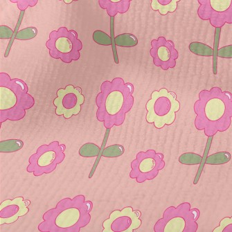 Cartoon Glossy Flowers Terry