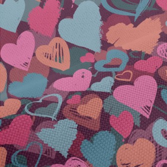 Colorful Love Graffiti Performance Linen