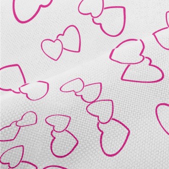 Simple Double Heart Pattern Performance Linen