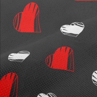 Red And White Graffiti Love He Performance Linen