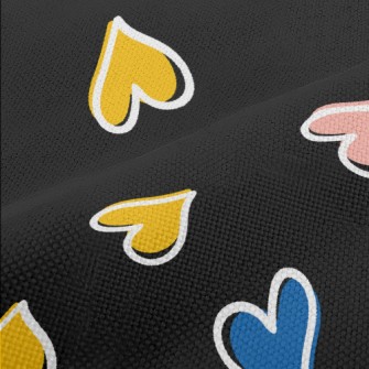 Mini Colorful Hearts Performance Linen
