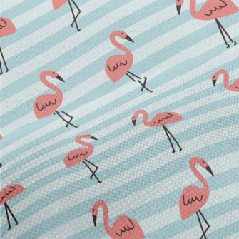 Cute Hand Drawn Flamingo Performance Linen