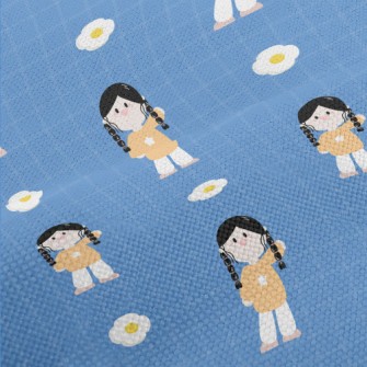 Cartoon Braid Girl Performance Linen