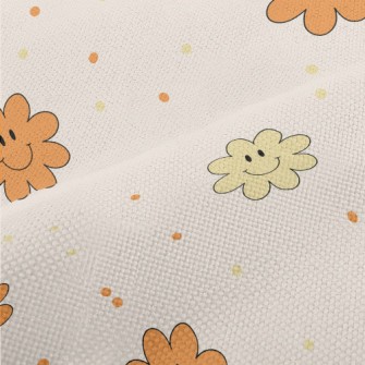Cute Smiling Flowers Performance Linen