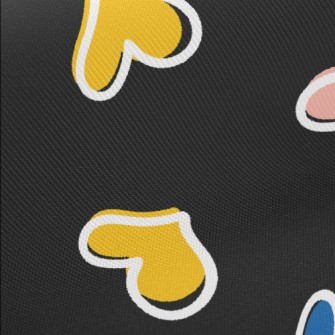 Mini Colorful Hearts Twill