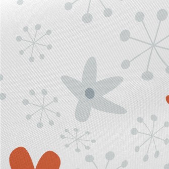 Snowflakes And Hearts Twill