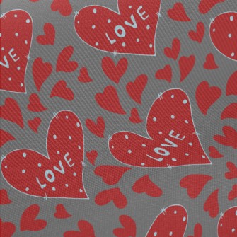 Hand Drawn Valentine&#39;s Day Twill