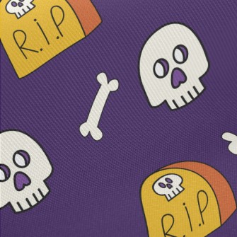 Tombstone And Skull Twill