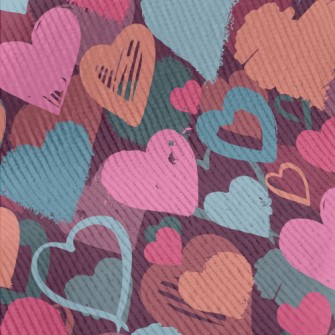 Colorful Love Graffiti Standard Corduroy