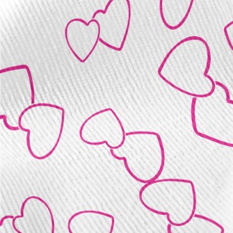 Simple Double Heart Pattern Standard Corduroy