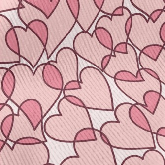 Cartoon Translucent Love Heart Standard Corduroy