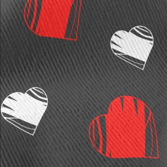 Red And White Graffiti Love He Standard Corduroy