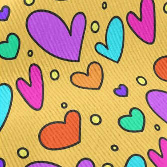 Abstract Fluorescent Heart Standard Corduroy