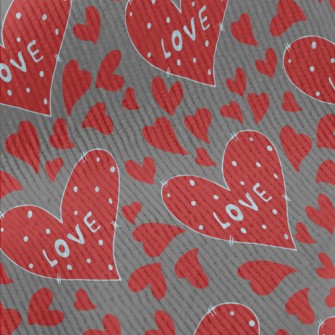 Hand Drawn Valentine&#39;s Day Standard Corduroy