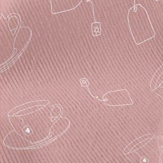 Hot Tea And Tea Bags Standard Corduroy