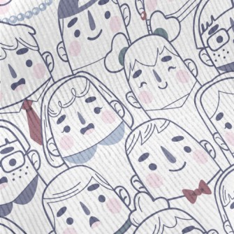 Cute Character Expressions Standard Corduroy