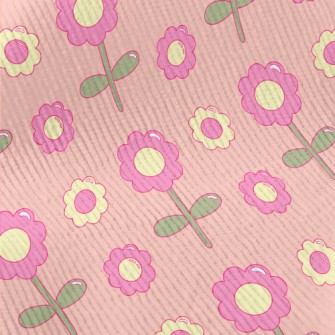 Cartoon Glossy Flowers Standard Corduroy