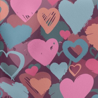 Colorful Love Graffiti Stretch Ponte