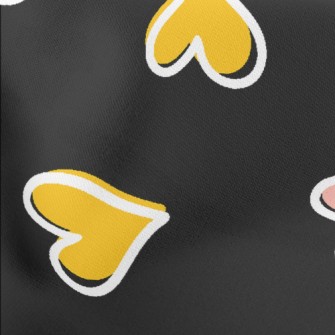 Mini Colorful Hearts Stretch Ponte