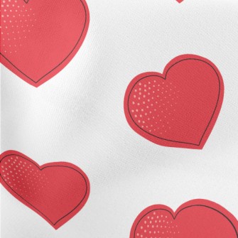 Passionate Red Heart Stretch Ponte