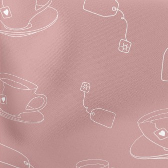 Hot Tea And Tea Bags Stretch Ponte