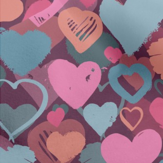 Colorful Love Graffiti Micro Fleece