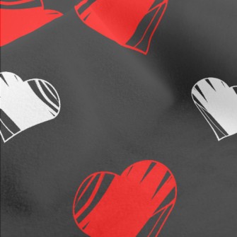 Red And White Graffiti Love He Micro Fleece